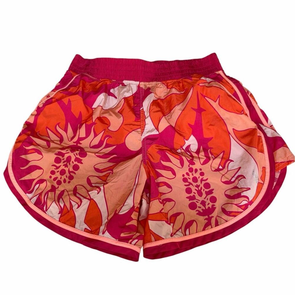 FP Movement Free People Floral Running Shorts Pink Orange Women’s Size S